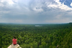 Meditating on a Cliff