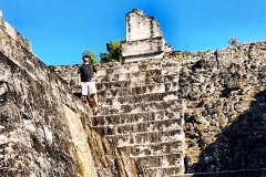 Climbing-the-Tikal-Ruins