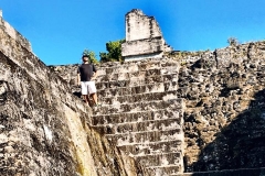 Climbing-the-Tikal-Ruins